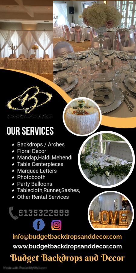 Budget Backdrops and Decor